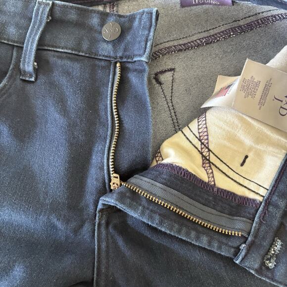 NYDJ Jeans Lift Tuck Legging | Size 6P (28x28) | Dark Wash Petite Stretch Denim - Picture 4 of 9